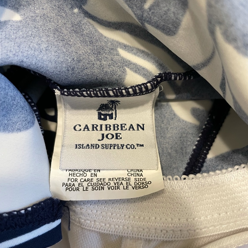 Caribbean Joe Swim Suit Top size 10 - Picture 4 of 5